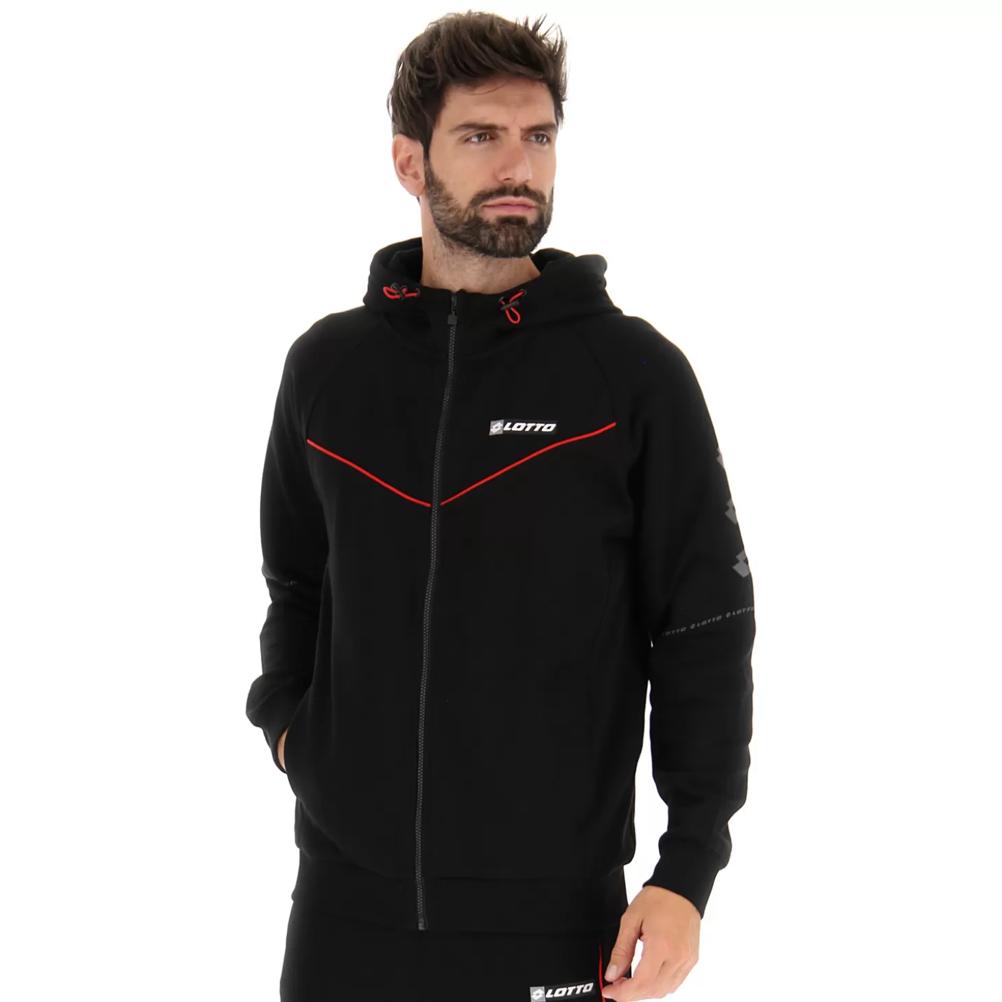 Lotto Logo Viii Sweat Fz Hd | Herren Sweatshirts