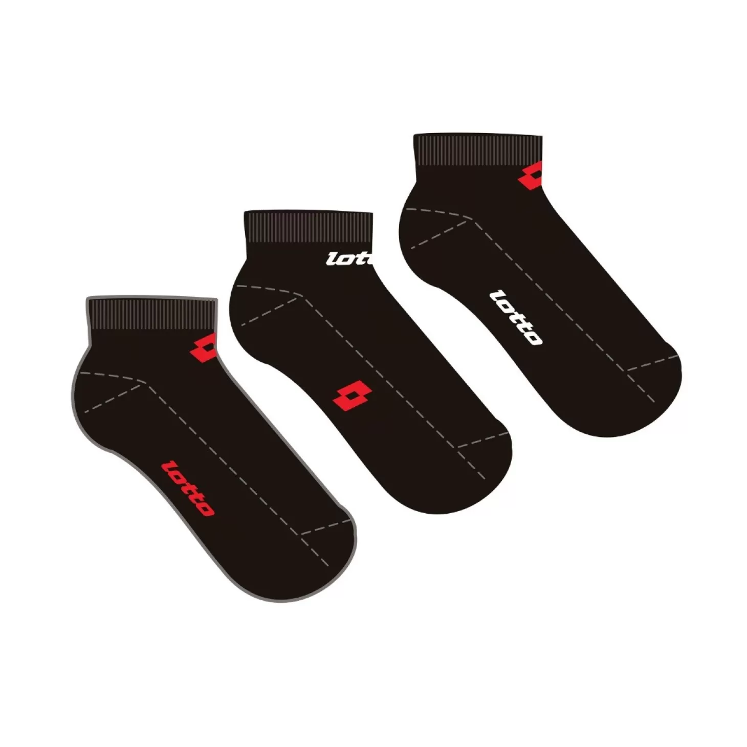 Lotto Sock Low Cut - Pk3Prs | Socken Und Manschetten
