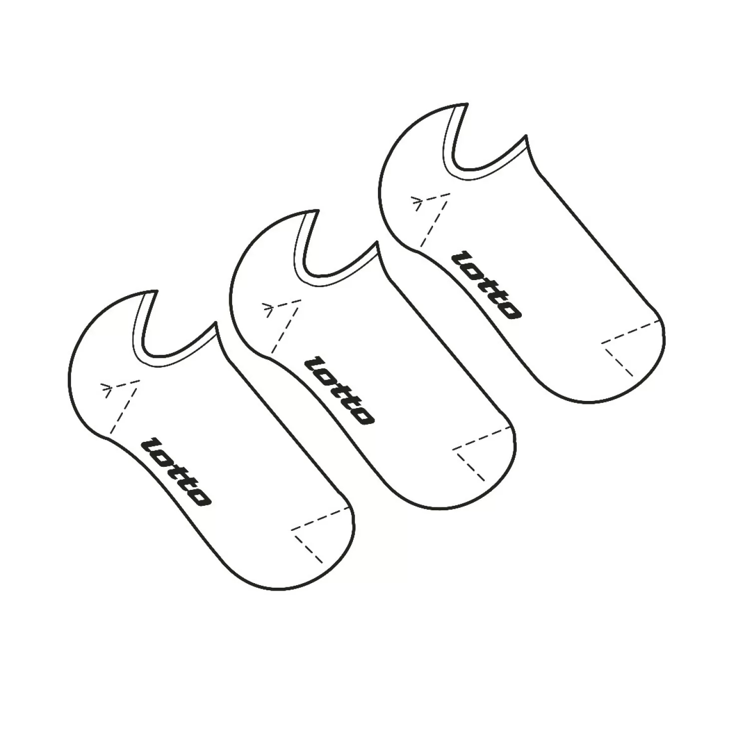 Lotto Sock No Show - Pk3Prs | Socken Und Manschetten