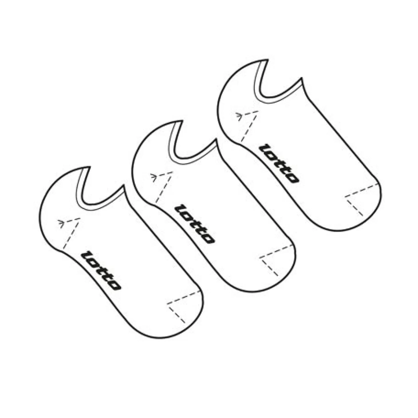 Lotto Sock No Show Ii Pk3 | Socken Und Manschetten