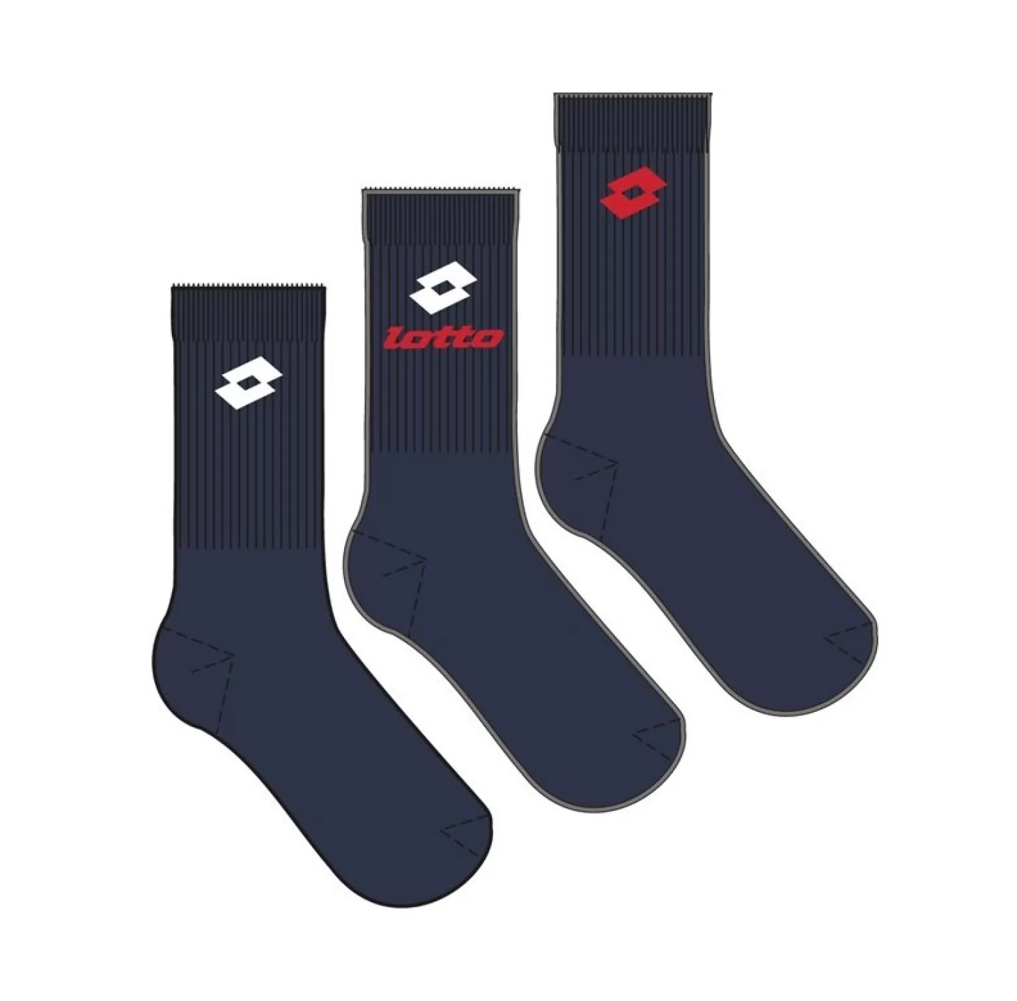 Lotto Sock Quarter - Pk3Prs | Socken Und Manschetten
