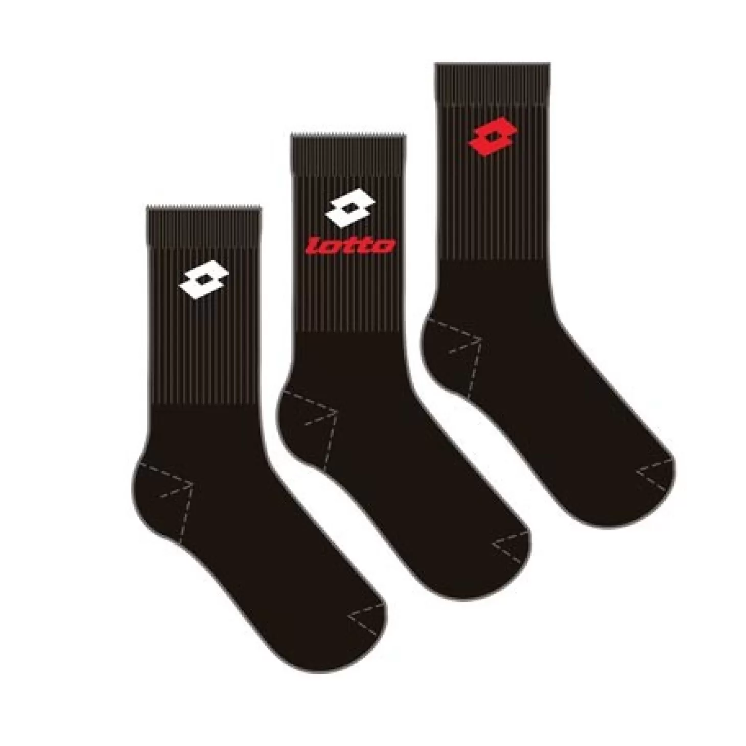 Lotto Sock Quarter - Pk3Prs | Socken Und Manschetten
